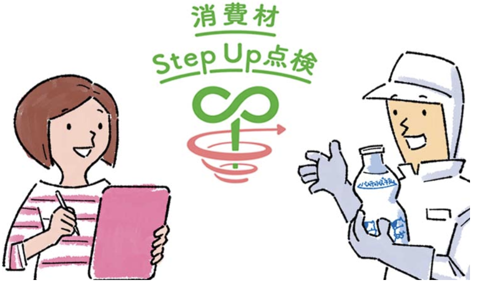 消費材を点検している画像
